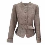 棕色極簡兩件套裝