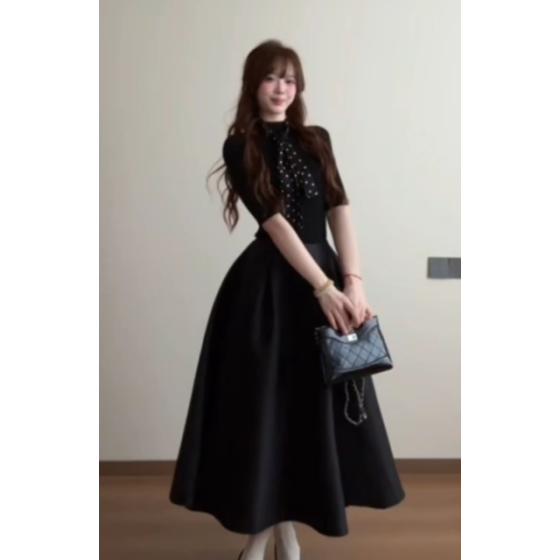 靜奢風氣質修身長洋套裝