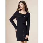 溫柔甜美毛織連衣裙