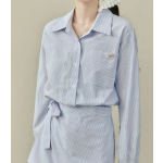 藍色polo領襯衫連衣裙