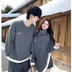 Design-sense knitted couple sweaters (two-piece set)